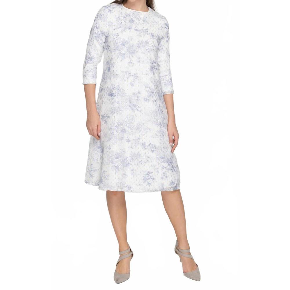 NEW KMW toile midi dress in light blue